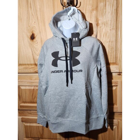 Under Armour Pullover Hoodie | Women's Size Medium Gray - Picture 3 of 10